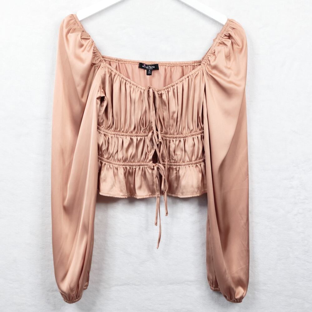 Elegant Blush Off-Shoulder Blouse